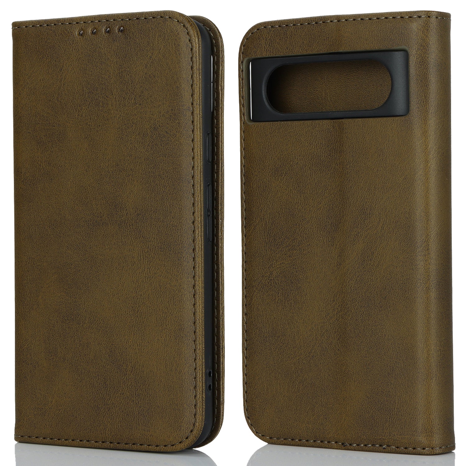 PU Leather Case for Google Pixel 8 Shockproof Calf Texture Stand Wallet Phone Cover