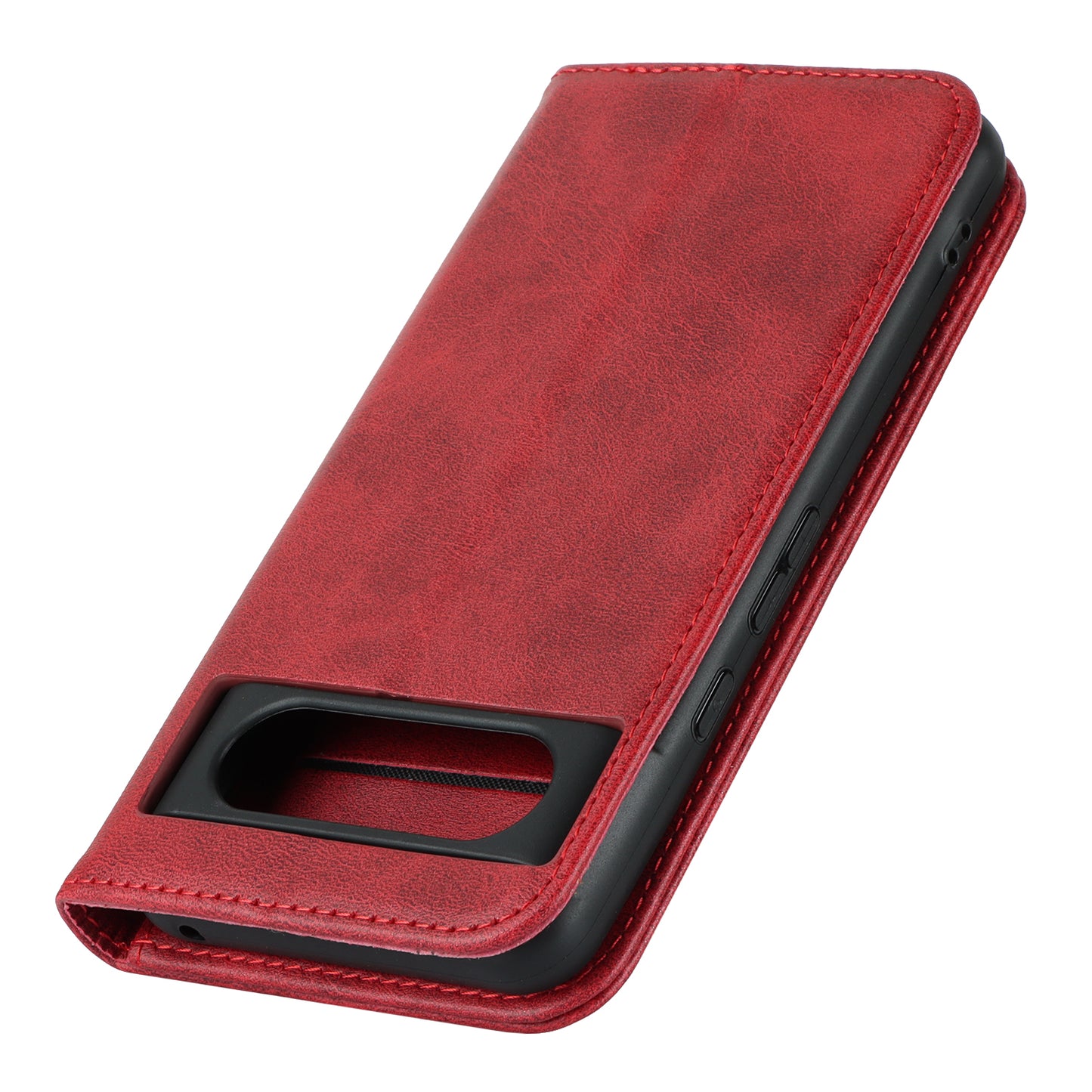 PU Leather Case for Google Pixel 8 Shockproof Calf Texture Stand Wallet Phone Cover