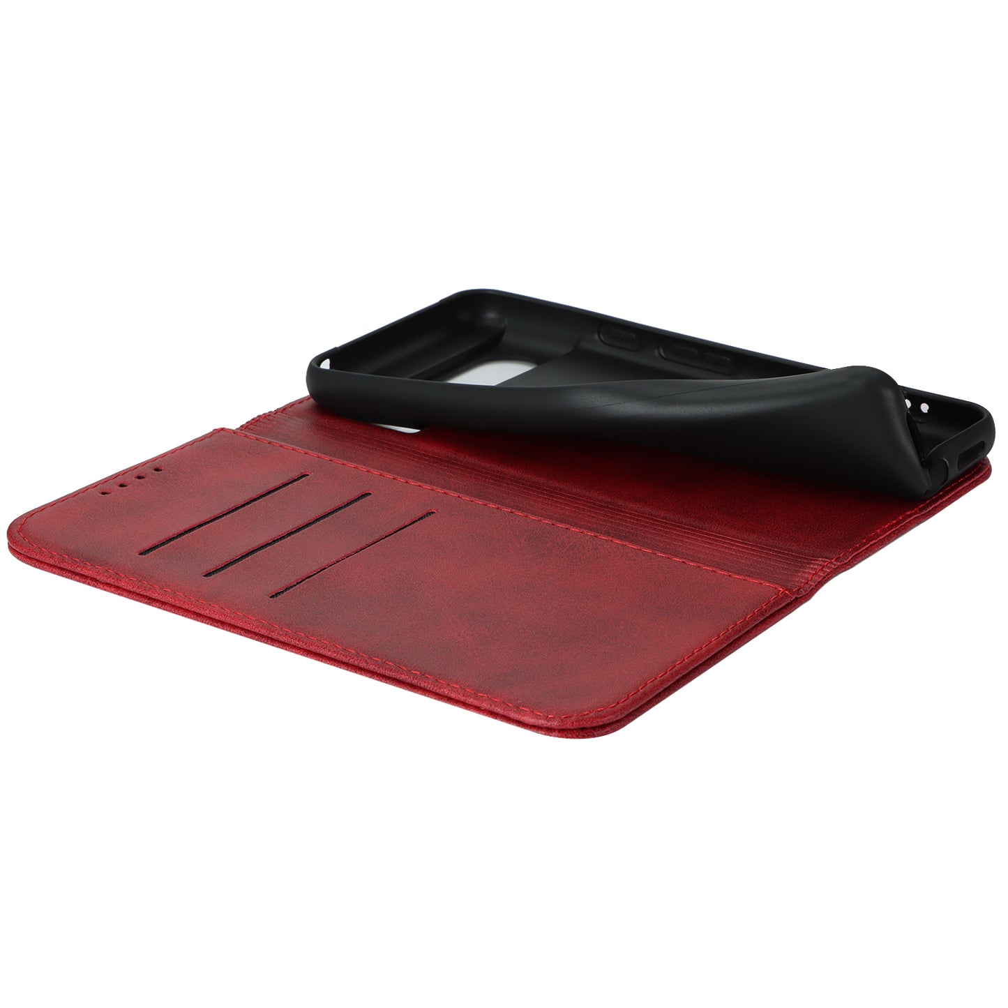 PU Leather Case for Google Pixel 8 Shockproof Calf Texture Stand Wallet Phone Cover