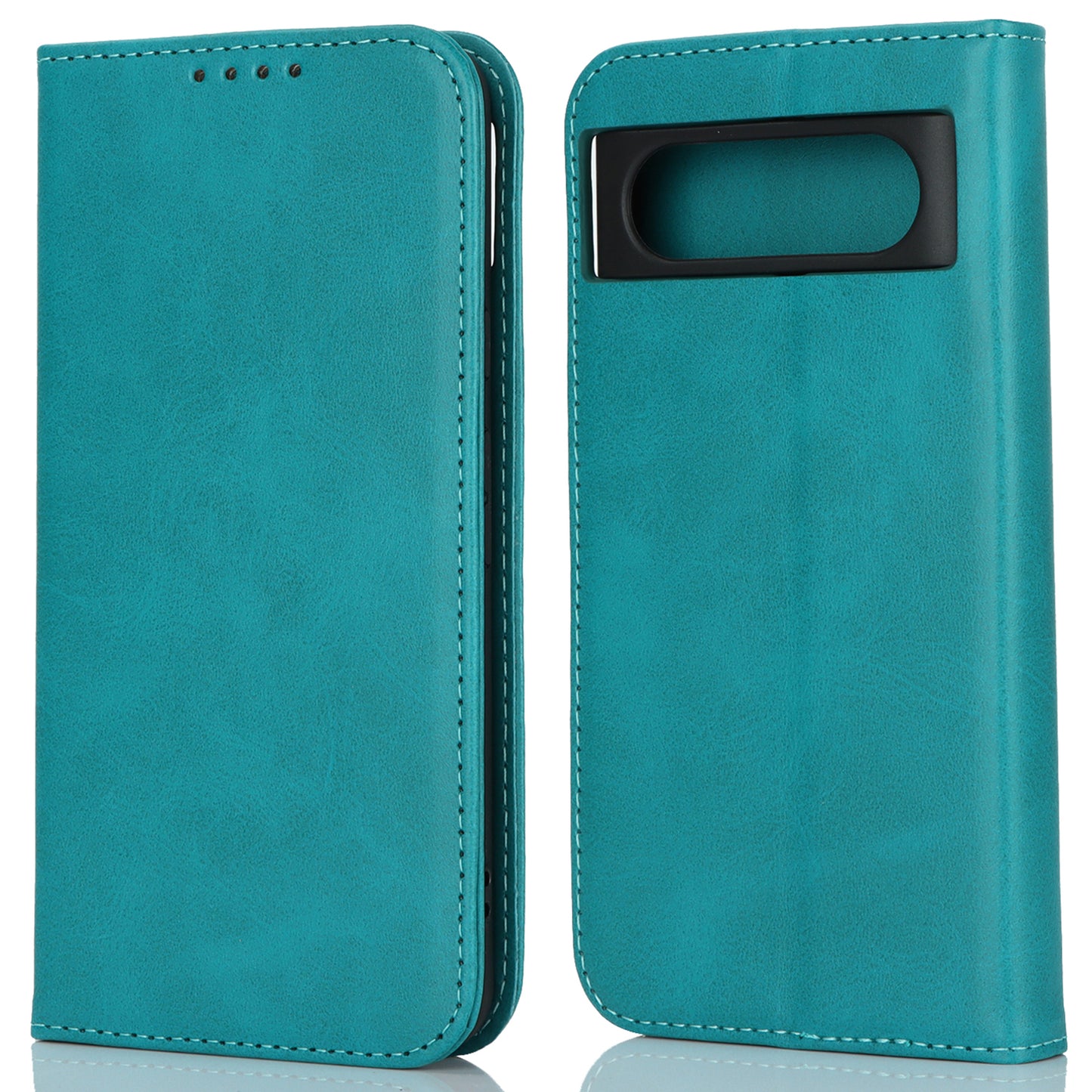 PU Leather Case for Google Pixel 8 Shockproof Calf Texture Stand Wallet Phone Cover