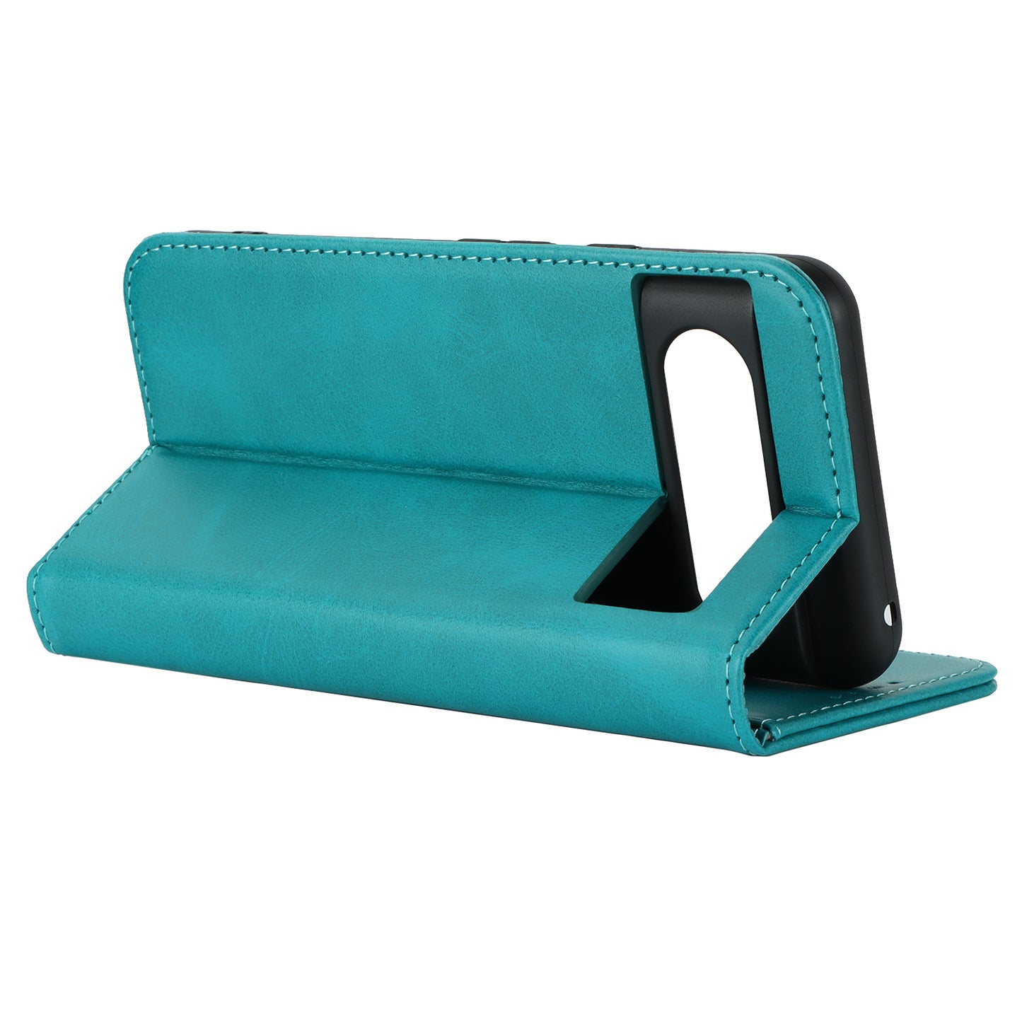 PU Leather Case for Google Pixel 8 Shockproof Calf Texture Stand Wallet Phone Cover