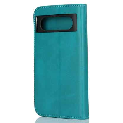 PU Leather Case for Google Pixel 8 Shockproof Calf Texture Stand Wallet Phone Cover