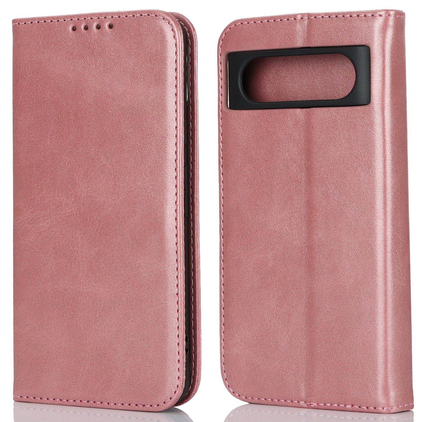 PU Leather Case for Google Pixel 8 Shockproof Calf Texture Stand Wallet Phone Cover