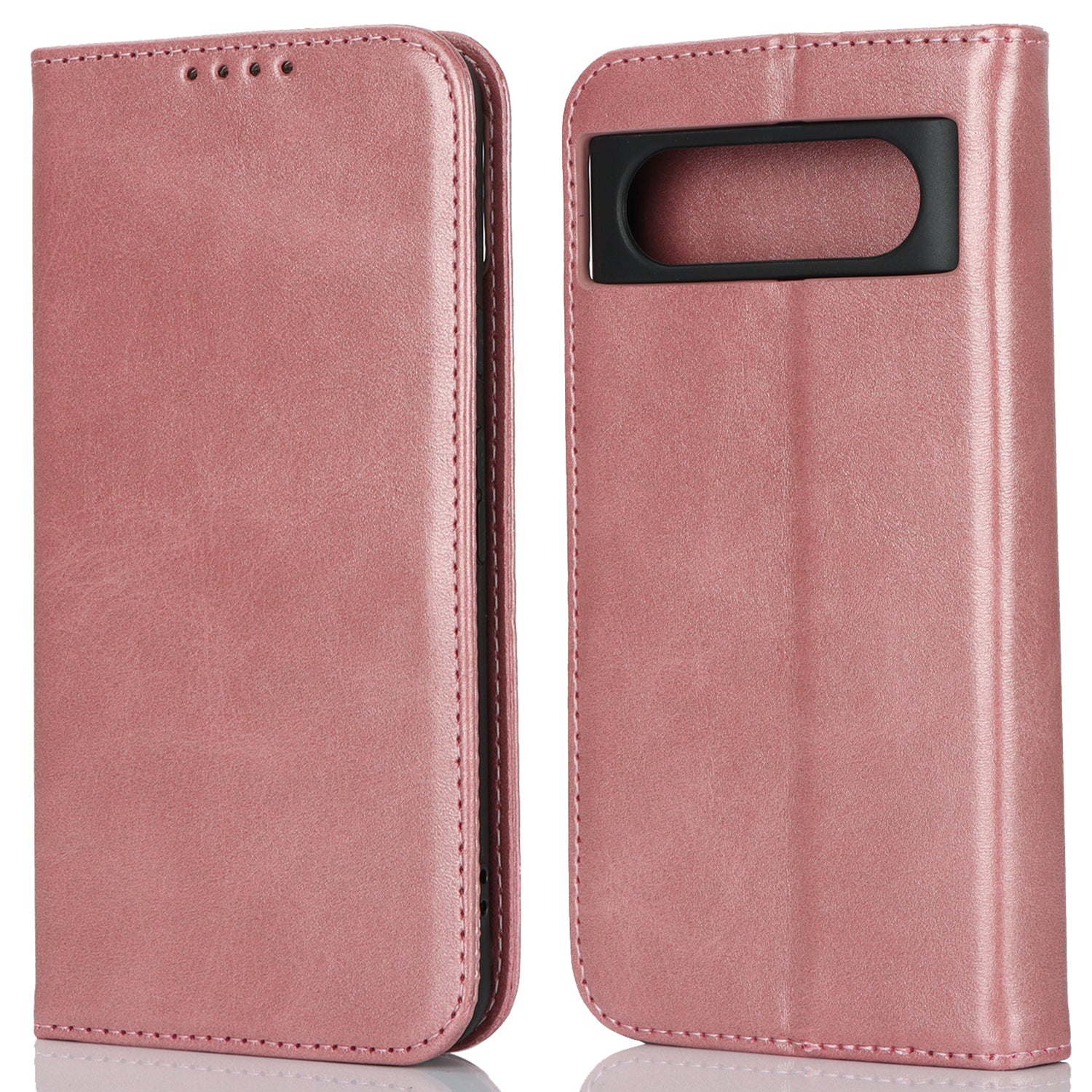 PU Leather Case for Google Pixel 8 Shockproof Calf Texture Stand Wallet Phone Cover