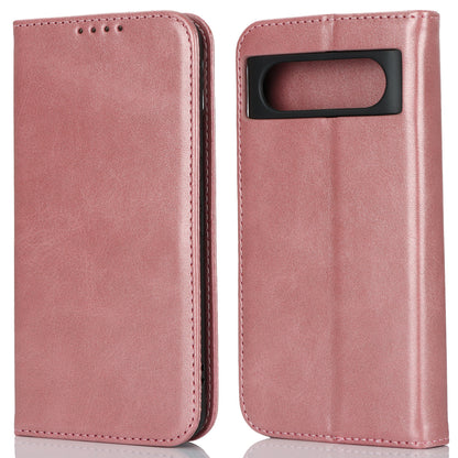 PU Leather Case for Google Pixel 8 Shockproof Calf Texture Stand Wallet Phone Cover