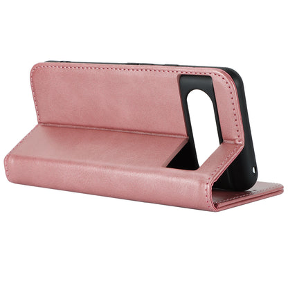 PU Leather Case for Google Pixel 8 Shockproof Calf Texture Stand Wallet Phone Cover