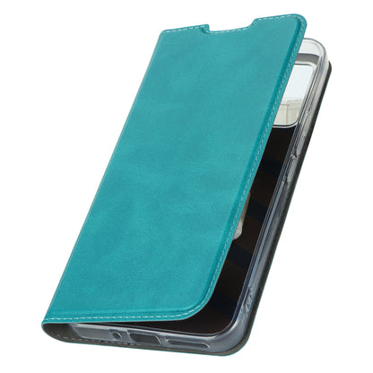 Cell Phone Cover For ZTE Libero 5G III Calf Textured Anti-drop Phone Stand Case with Card Slot