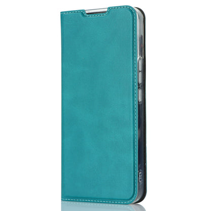 Cell Phone Cover For ZTE Libero 5G III Calf Textured Anti-drop Phone Stand Case with Card Slot