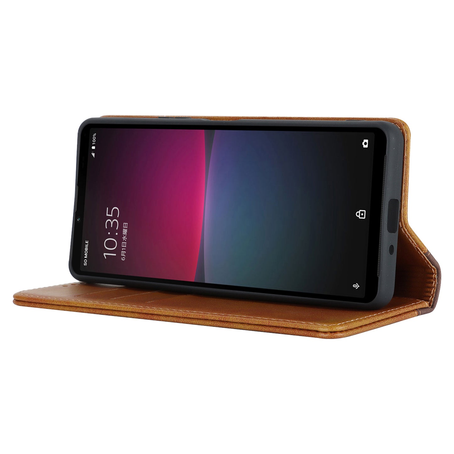 For Sony Xperia 10 V Magnetic Flip PU Leather Phone Wallet Case Stand Bi-color Splicing Anti-drop Cover