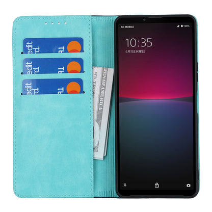 For Sony Xperia 10 V Magnetic Flip PU Leather Phone Wallet Case Stand Bi-color Splicing Anti-drop Cover