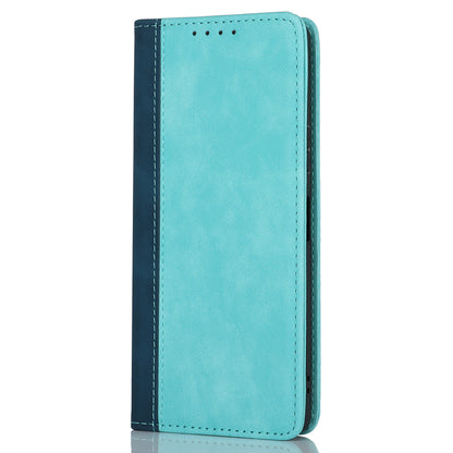 For Sony Xperia 10 V Magnetic Flip PU Leather Phone Wallet Case Stand Bi-color Splicing Anti-drop Cover