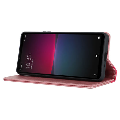 For Sony Xperia 10 V Magnetic Flip PU Leather Phone Wallet Case Stand Bi-color Splicing Anti-drop Cover