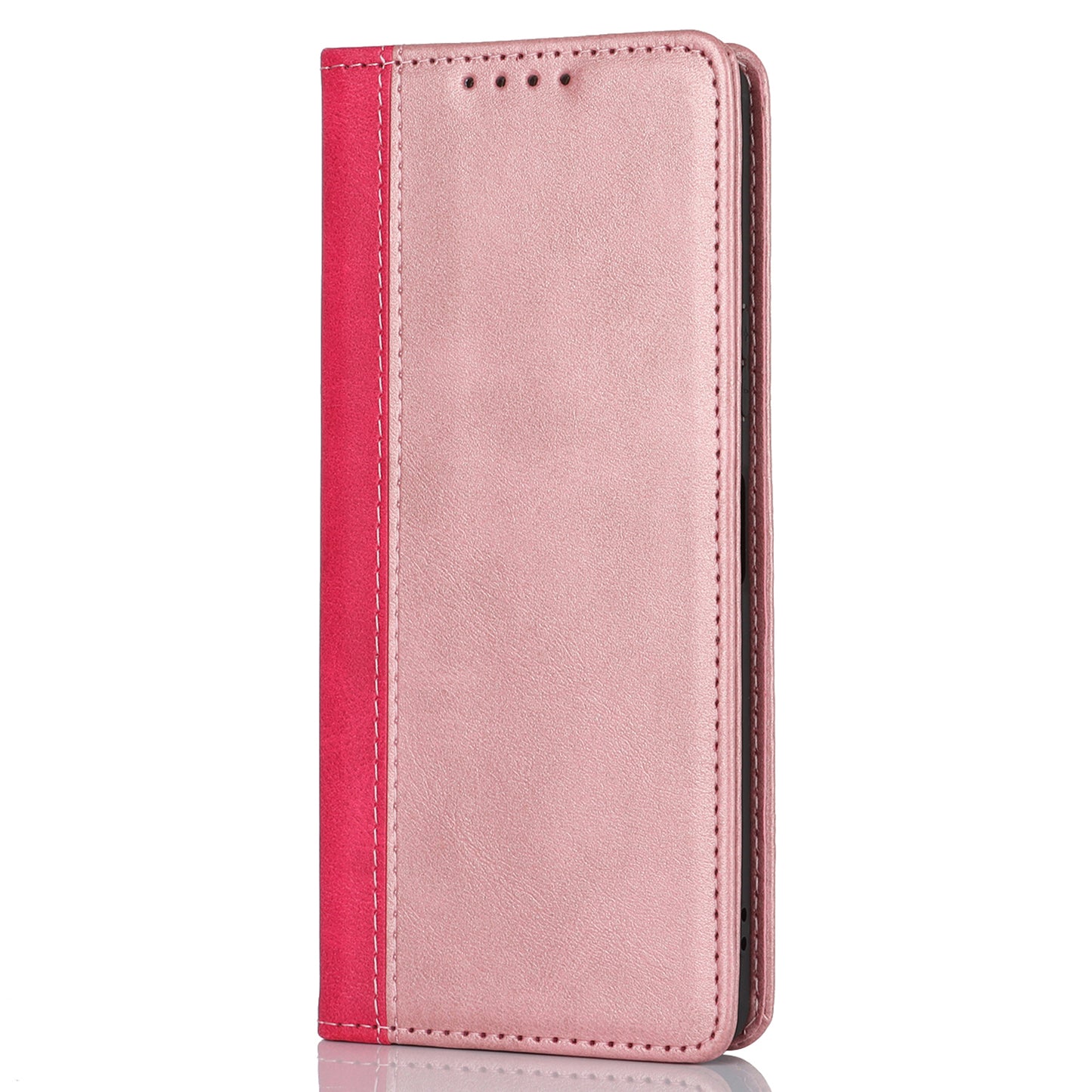For Sony Xperia 10 V Magnetic Flip PU Leather Phone Wallet Case Stand Bi-color Splicing Anti-drop Cover