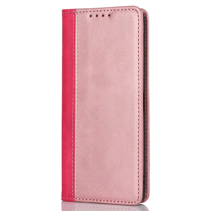For Sony Xperia 10 V Magnetic Flip PU Leather Phone Wallet Case Stand Bi-color Splicing Anti-drop Cover