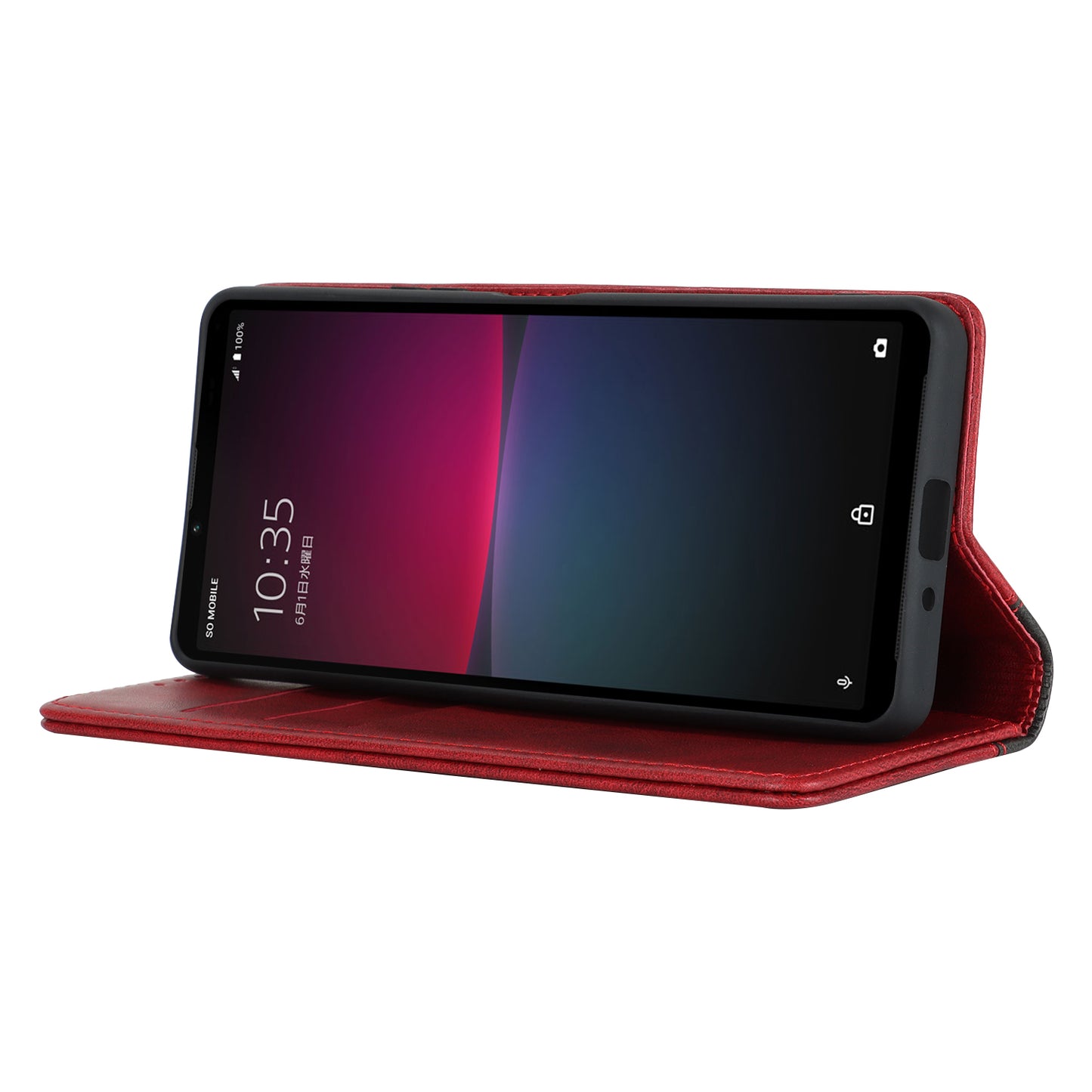 For Sony Xperia 10 V Magnetic Flip PU Leather Phone Wallet Case Stand Bi-color Splicing Anti-drop Cover