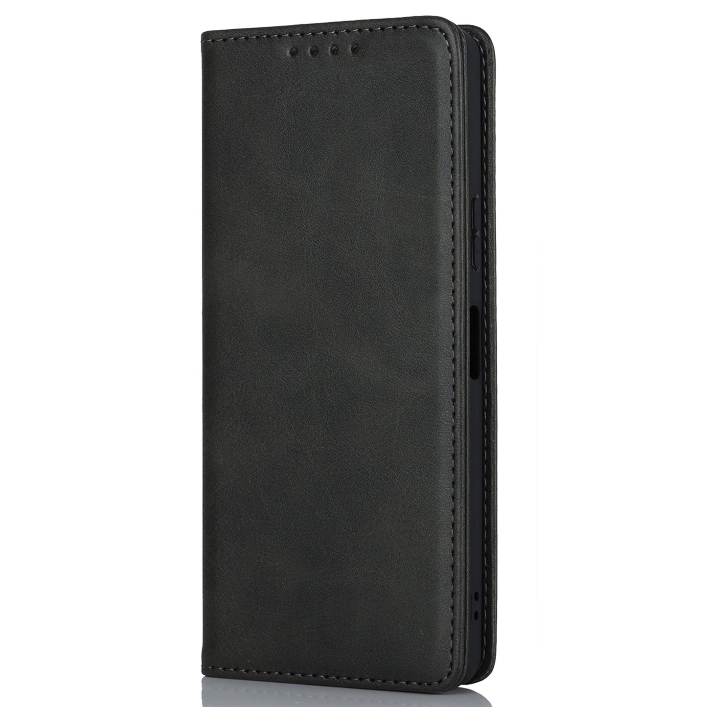 PU Leather Case for Sony Xperia 10 V Scratch Resistant Calf Texture Stand Wallet Phone Cover