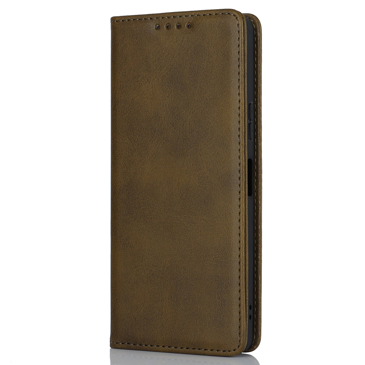 PU Leather Case for Sony Xperia 10 V Scratch Resistant Calf Texture Stand Wallet Phone Cover