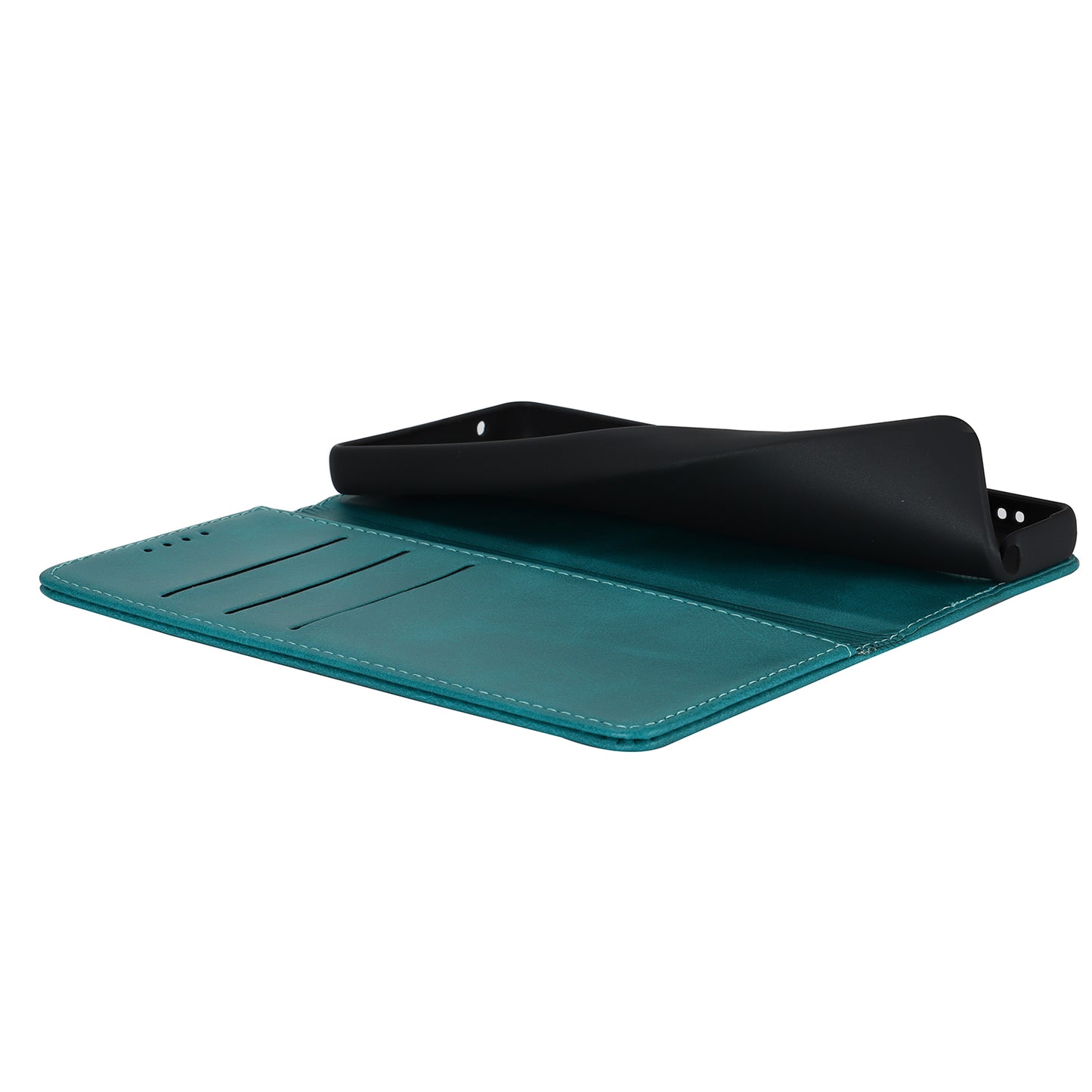 PU Leather Case for Sony Xperia 10 V Scratch Resistant Calf Texture Stand Wallet Phone Cover