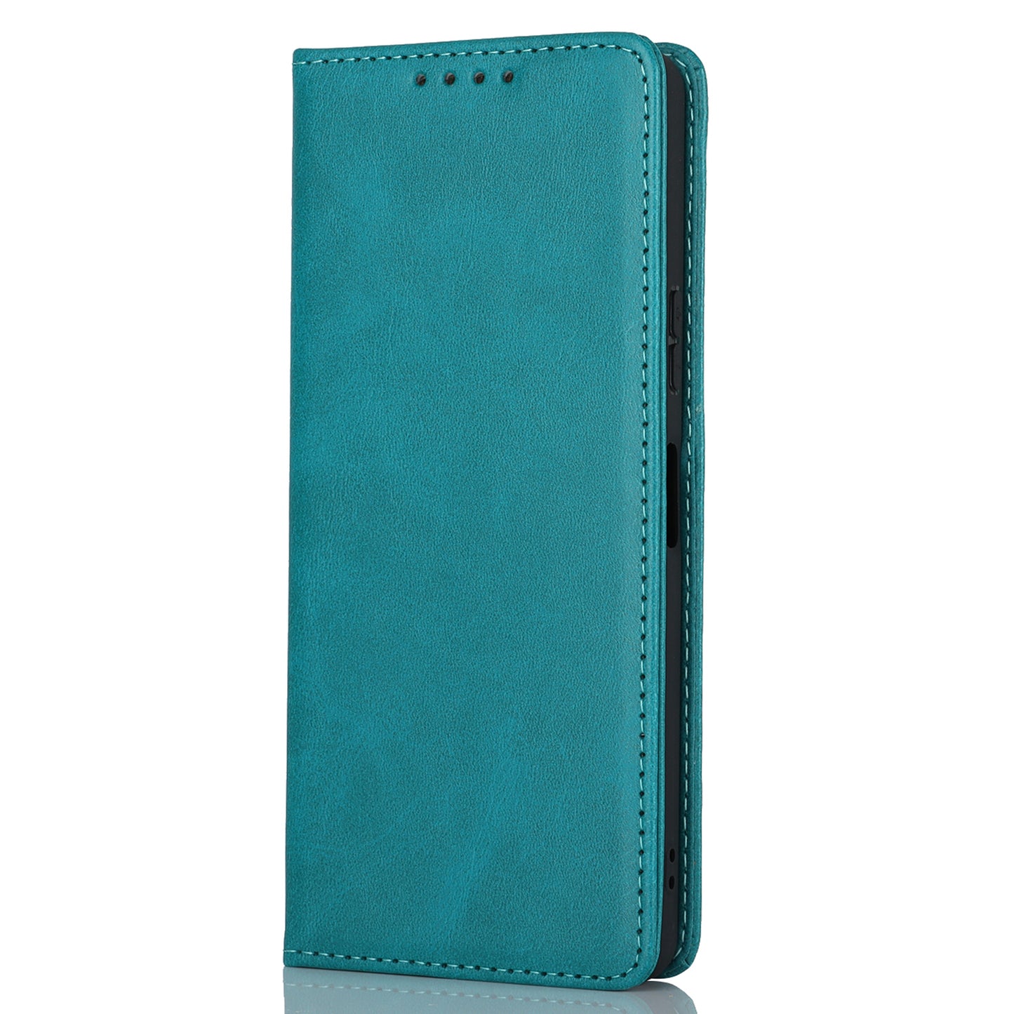 PU Leather Case for Sony Xperia 10 V Scratch Resistant Calf Texture Stand Wallet Phone Cover
