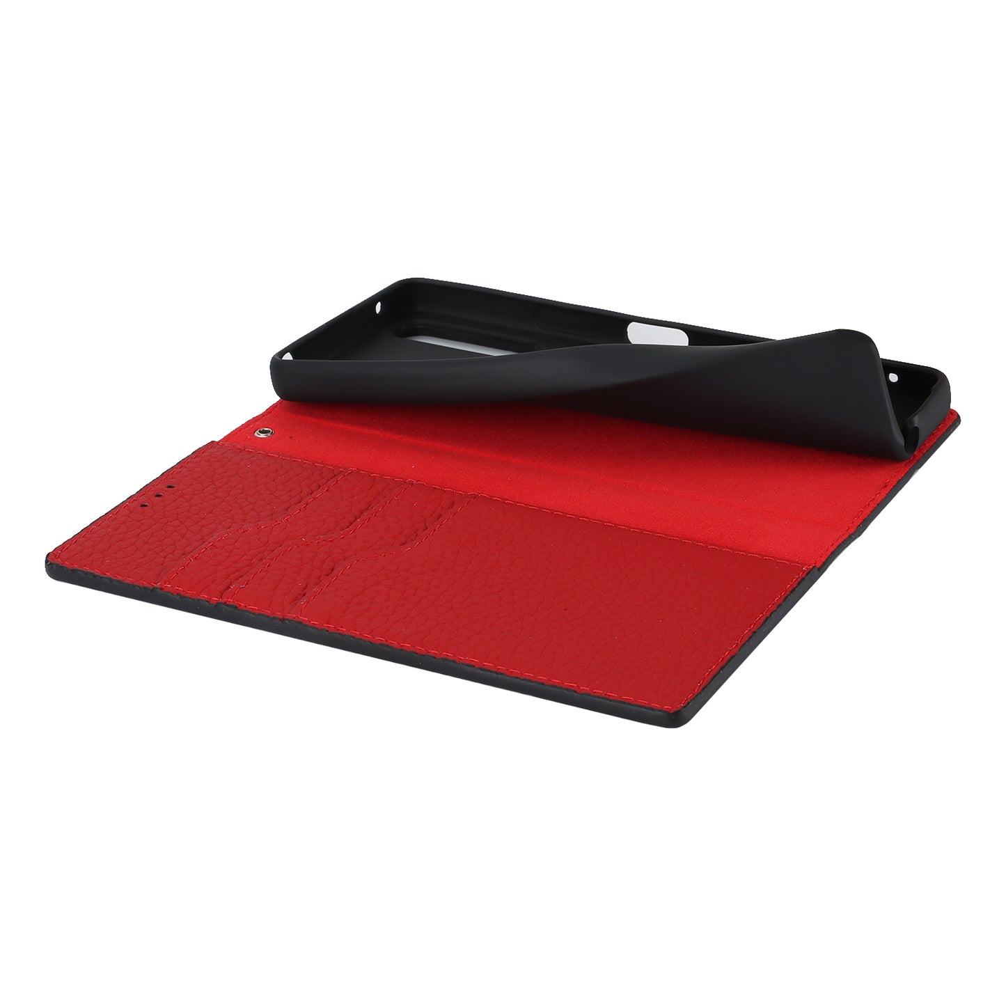 Flip Cover for Sony Xperia 10 V Litchi Texture Genuine Cow Leather Phone Case Stand Wallet with Strap