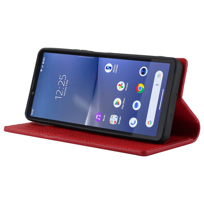 Flip Cover for Sony Xperia 10 V Litchi Texture Genuine Cow Leather Phone Case Stand Wallet with Strap