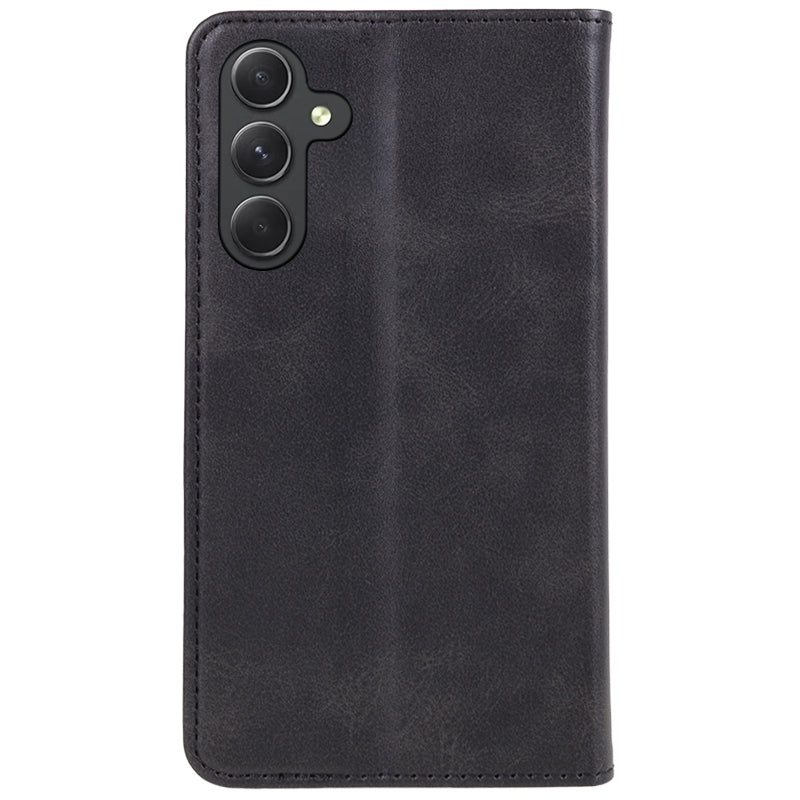 For Samsung Galaxy A54 5G Anti-Scratch PU Leather Stand Case Calf Texture Wallet Anti-drop Phone Cover