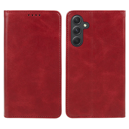 For Samsung Galaxy A54 5G Anti-Scratch PU Leather Stand Case Calf Texture Wallet Anti-drop Phone Cover