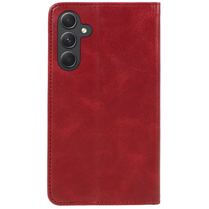 For Samsung Galaxy A54 5G Anti-Scratch PU Leather Stand Case Calf Texture Wallet Anti-drop Phone Cover