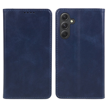 For Samsung Galaxy A54 5G Anti-Scratch PU Leather Stand Case Calf Texture Wallet Anti-drop Phone Cover