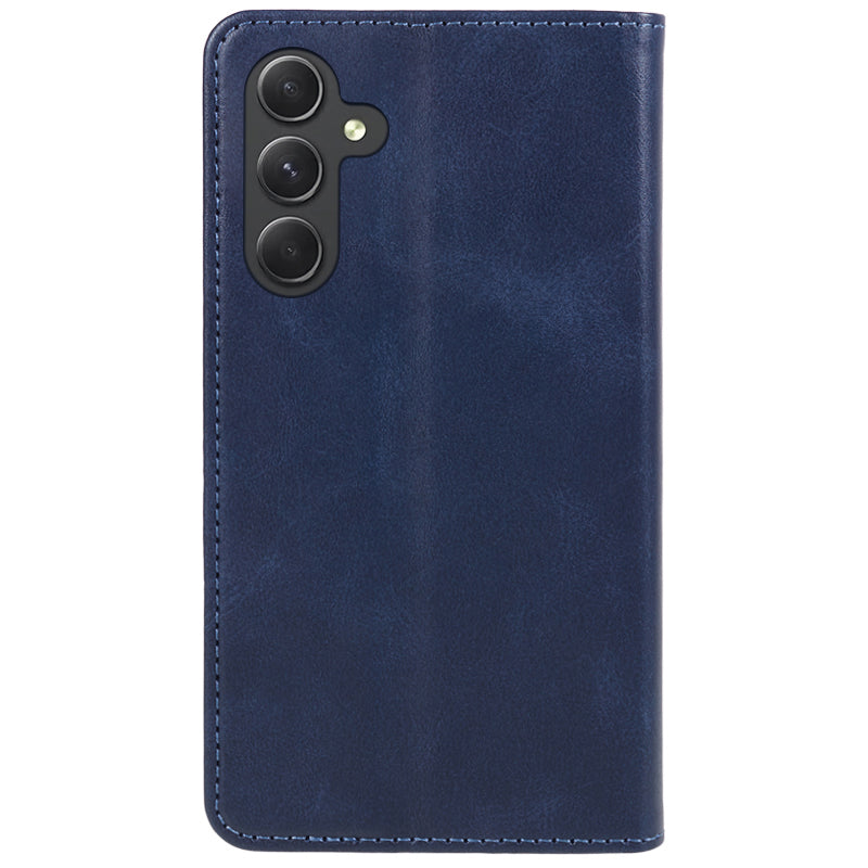 For Samsung Galaxy A54 5G Anti-Scratch PU Leather Stand Case Calf Texture Wallet Anti-drop Phone Cover