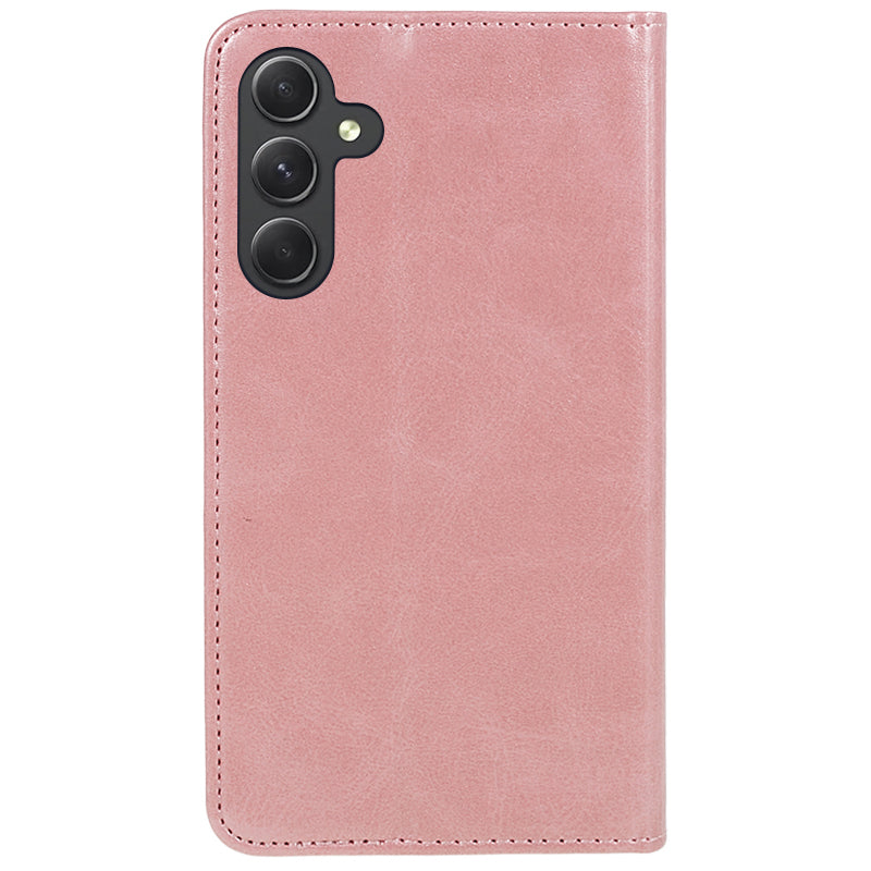 For Samsung Galaxy A54 5G Anti-Scratch PU Leather Stand Case Calf Texture Wallet Anti-drop Phone Cover