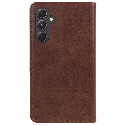 For Samsung Galaxy A54 5G Anti-Scratch PU Leather Stand Case Calf Texture Wallet Anti-drop Phone Cover