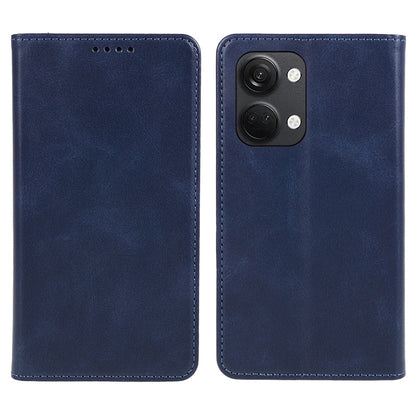 For OnePlus Nord 3 5G / Ace 2V Business Style Wallet Phone Cover Calf Texture Anti-drop PU Leather Shell Case