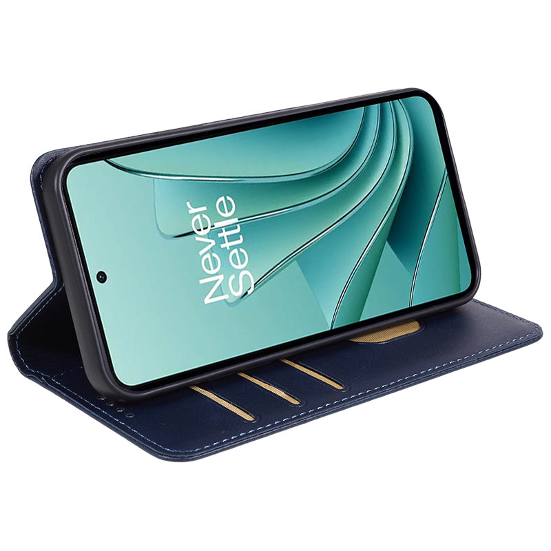 For OnePlus Nord 3 5G / Ace 2V Business Style Wallet Phone Cover Calf Texture Anti-drop PU Leather Shell Case