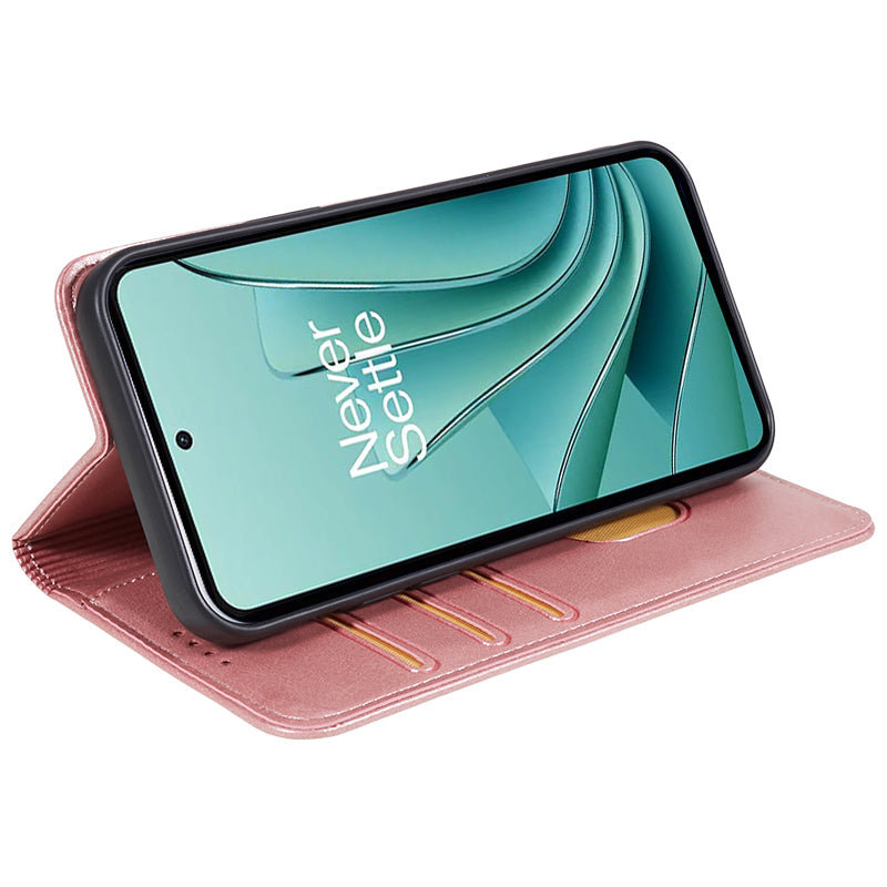 For OnePlus Nord 3 5G / Ace 2V Business Style Wallet Phone Cover Calf Texture Anti-drop PU Leather Shell Case