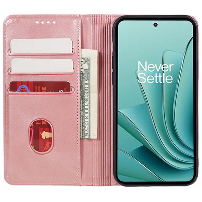 For OnePlus Nord 3 5G / Ace 2V Business Style Wallet Phone Cover Calf Texture Anti-drop PU Leather Shell Case