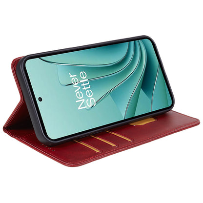 For OnePlus Nord 3 5G / Ace 2V Business Style Wallet Phone Cover Calf Texture Anti-drop PU Leather Shell Case