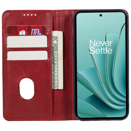 For OnePlus Nord 3 5G / Ace 2V Business Style Wallet Phone Cover Calf Texture Anti-drop PU Leather Shell Case