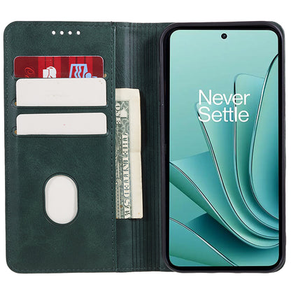 For OnePlus Nord 3 5G / Ace 2V Business Style Wallet Phone Cover Calf Texture Anti-drop PU Leather Shell Case