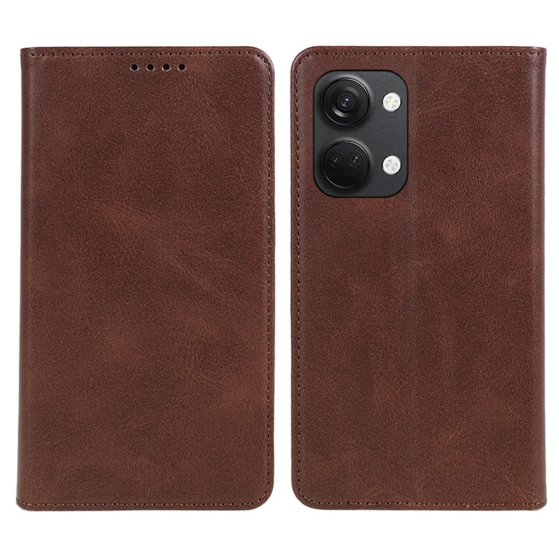 For OnePlus Nord 3 5G / Ace 2V Business Style Wallet Phone Cover Calf Texture Anti-drop PU Leather Shell Case