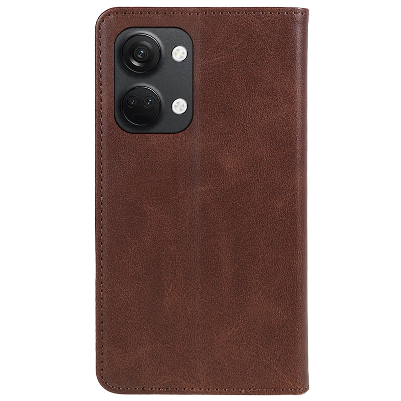 For OnePlus Nord 3 5G / Ace 2V Business Style Wallet Phone Cover Calf Texture Anti-drop PU Leather Shell Case