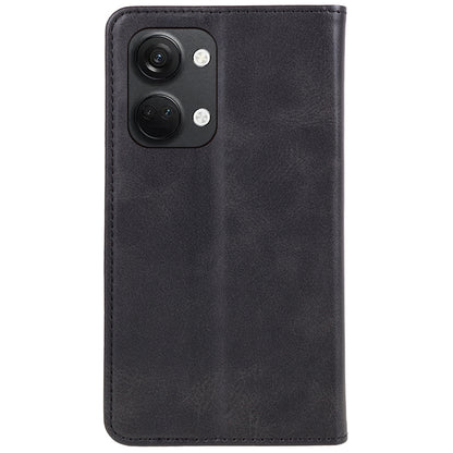 For OnePlus Nord 3 5G / Ace 2V Business Style Wallet Phone Cover Calf Texture Anti-drop PU Leather Shell Case