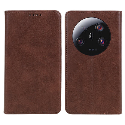 For Xiaomi 13 Ultra Impact-Resistant PU Leather Stand Case Wallet Calf Texture Cell Phone Cover