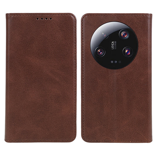 For Xiaomi 13 Ultra Impact-Resistant PU Leather Stand Case Wallet Calf Texture Cell Phone Cover