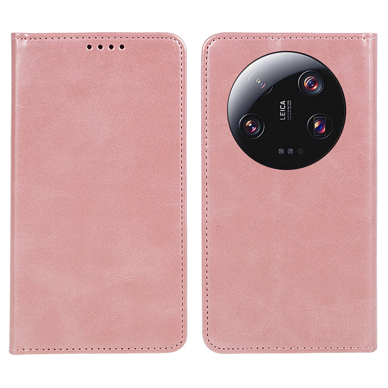 For Xiaomi 13 Ultra Impact-Resistant PU Leather Stand Case Wallet Calf Texture Cell Phone Cover