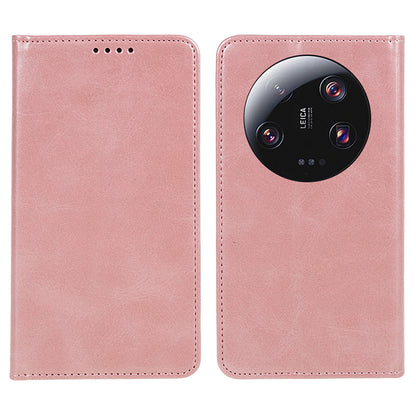 For Xiaomi 13 Ultra Impact-Resistant PU Leather Stand Case Wallet Calf Texture Cell Phone Cover