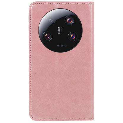 For Xiaomi 13 Ultra Impact-Resistant PU Leather Stand Case Wallet Calf Texture Cell Phone Cover