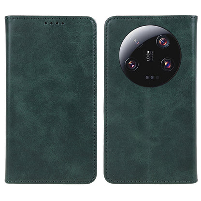 For Xiaomi 13 Ultra Impact-Resistant PU Leather Stand Case Wallet Calf Texture Cell Phone Cover