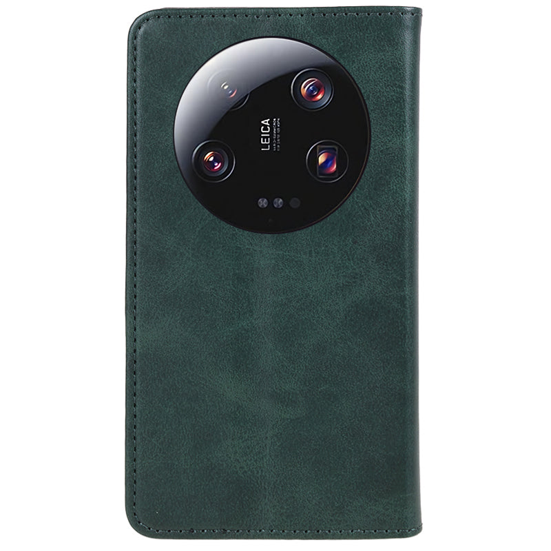 For Xiaomi 13 Ultra Impact-Resistant PU Leather Stand Case Wallet Calf Texture Cell Phone Cover