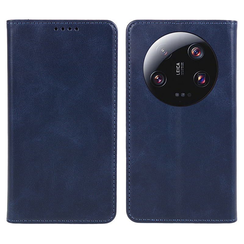 For Xiaomi 13 Ultra Impact-Resistant PU Leather Stand Case Wallet Calf Texture Cell Phone Cover